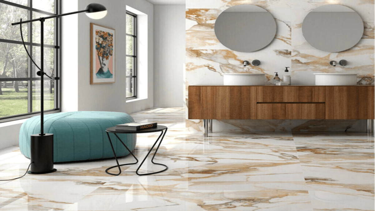 Marble-Look Tile Pattern