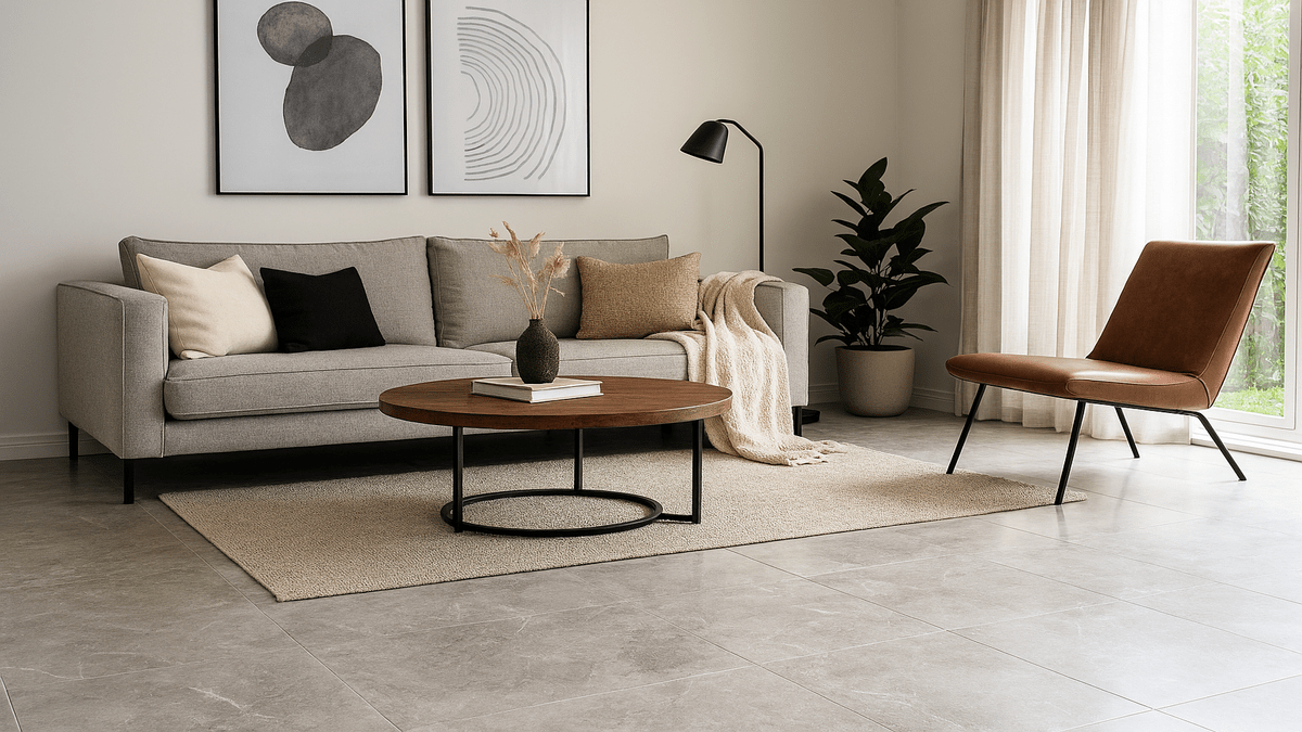 Living Room Tile Design