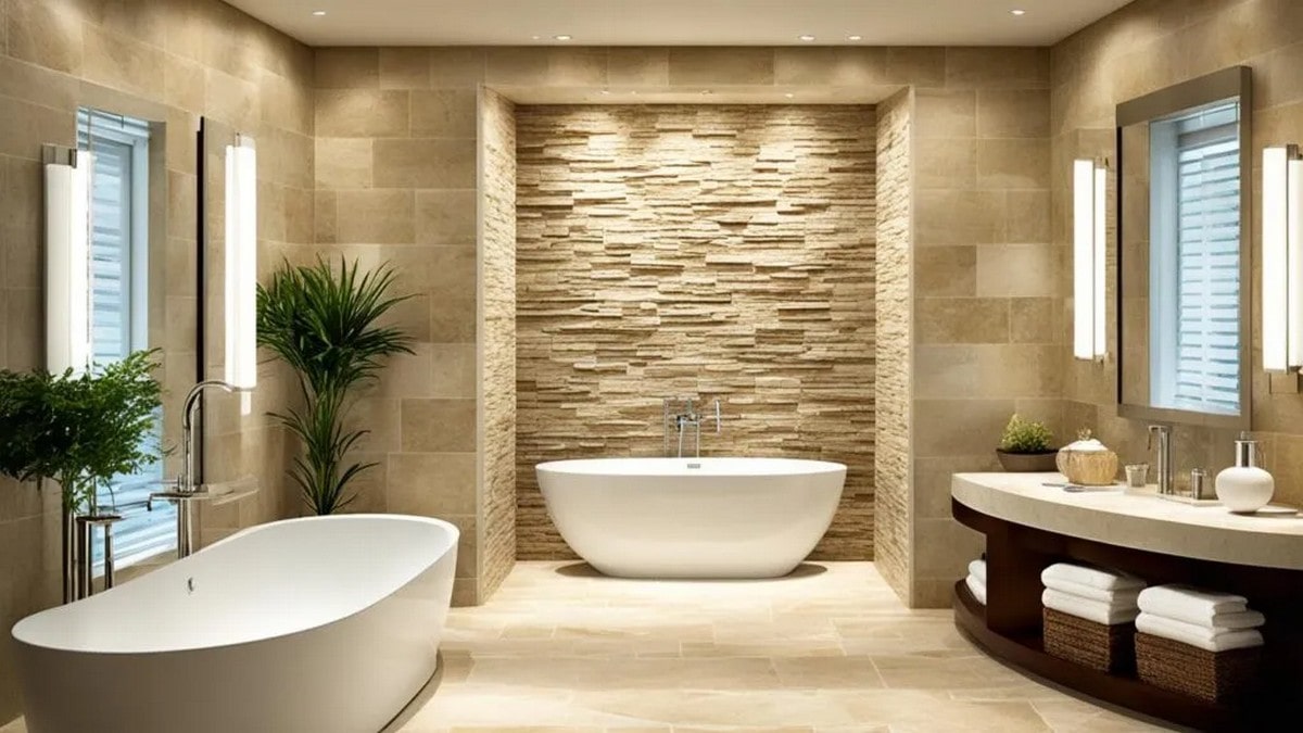 Using Stone Look Tiles in Bathrooms