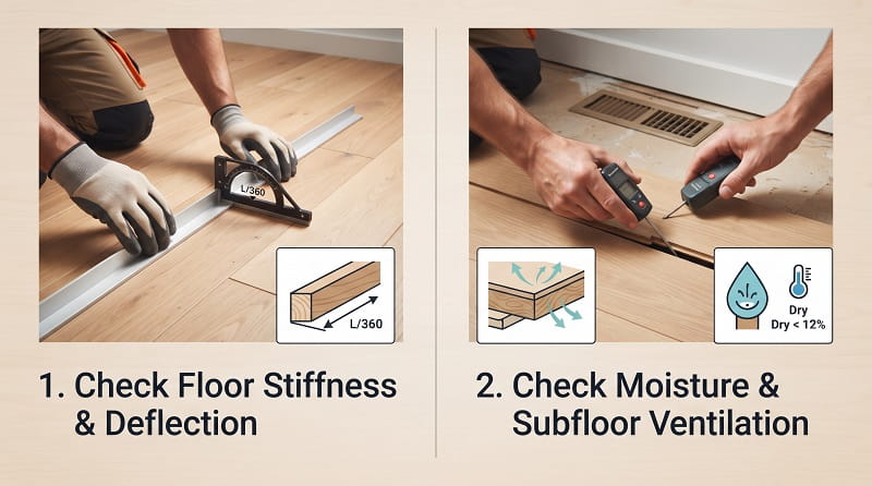 What to check before tiling over timber